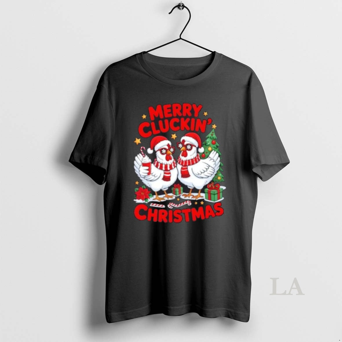 Original Merry Cluckin Christmas Chicken Funny