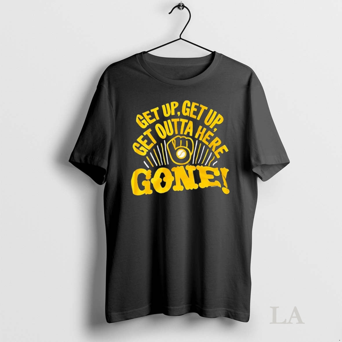 Original Milwaukee Brewers Logo Get Up Get Up Get Outta Here Gone