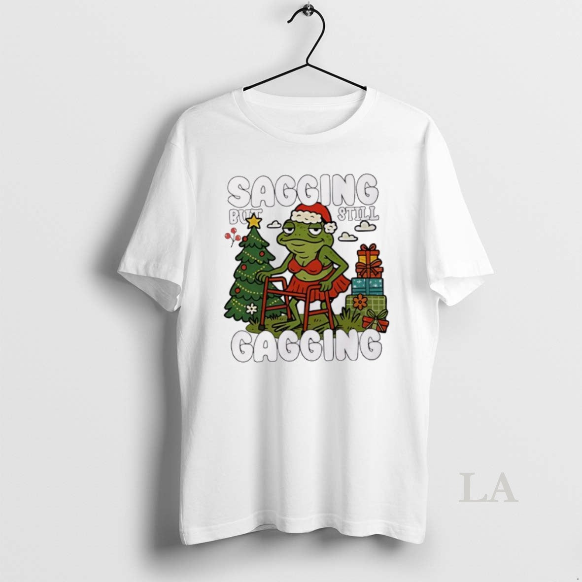 Original Premium Frog Sagging But Still Gagging Christmas