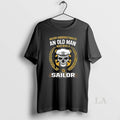 Original Skull Never Underestimate An Old Man Who Was A Sailor Vintage 2025