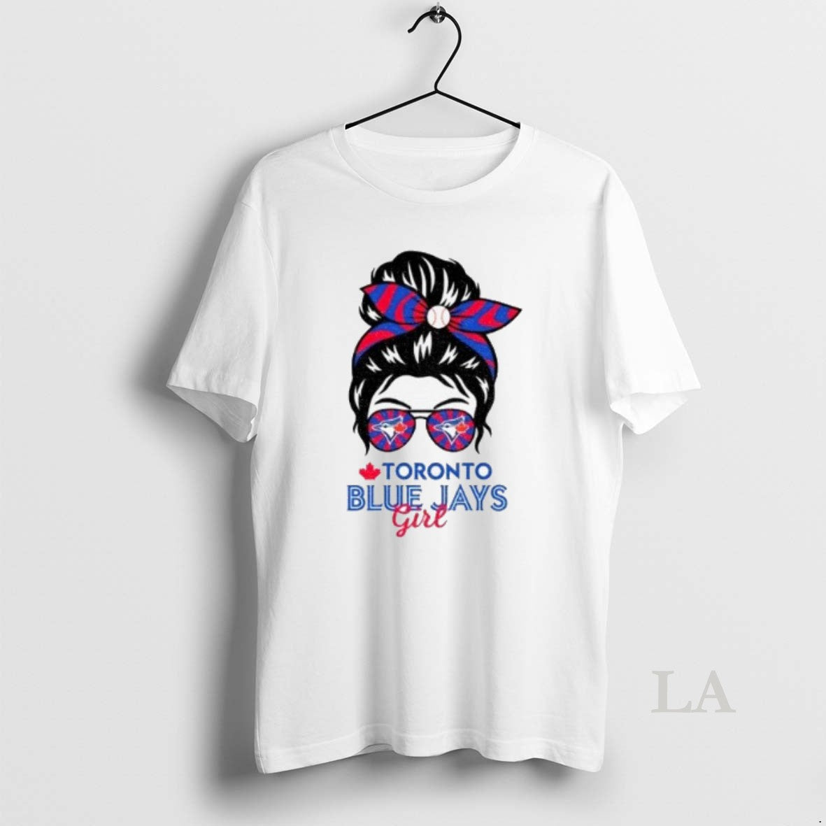 Original Toronto Blue Jays Girl Messy Bun Glasses