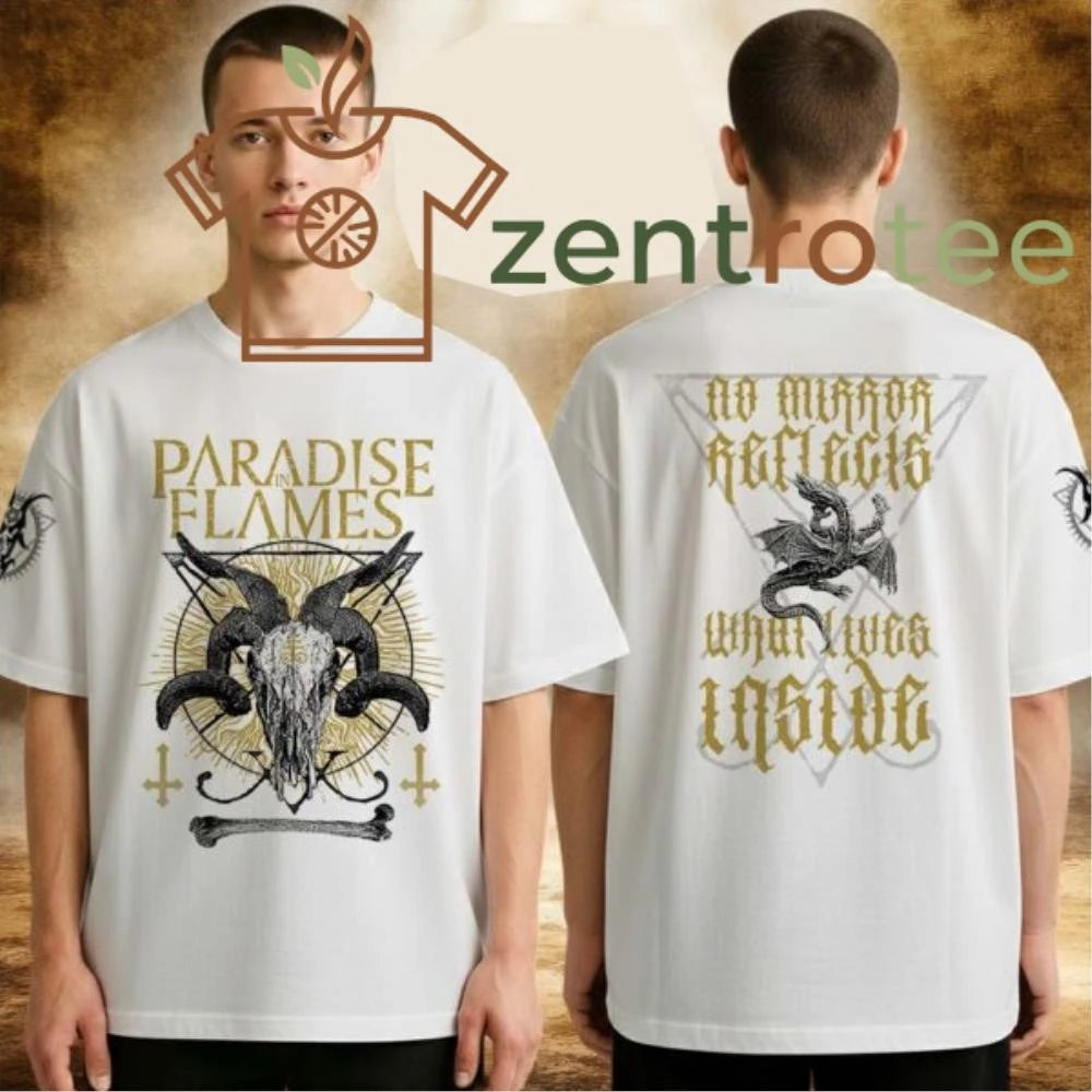 Paradise In Flames No Mercy For Rats What Was Lost Occult Skull Graphic tee