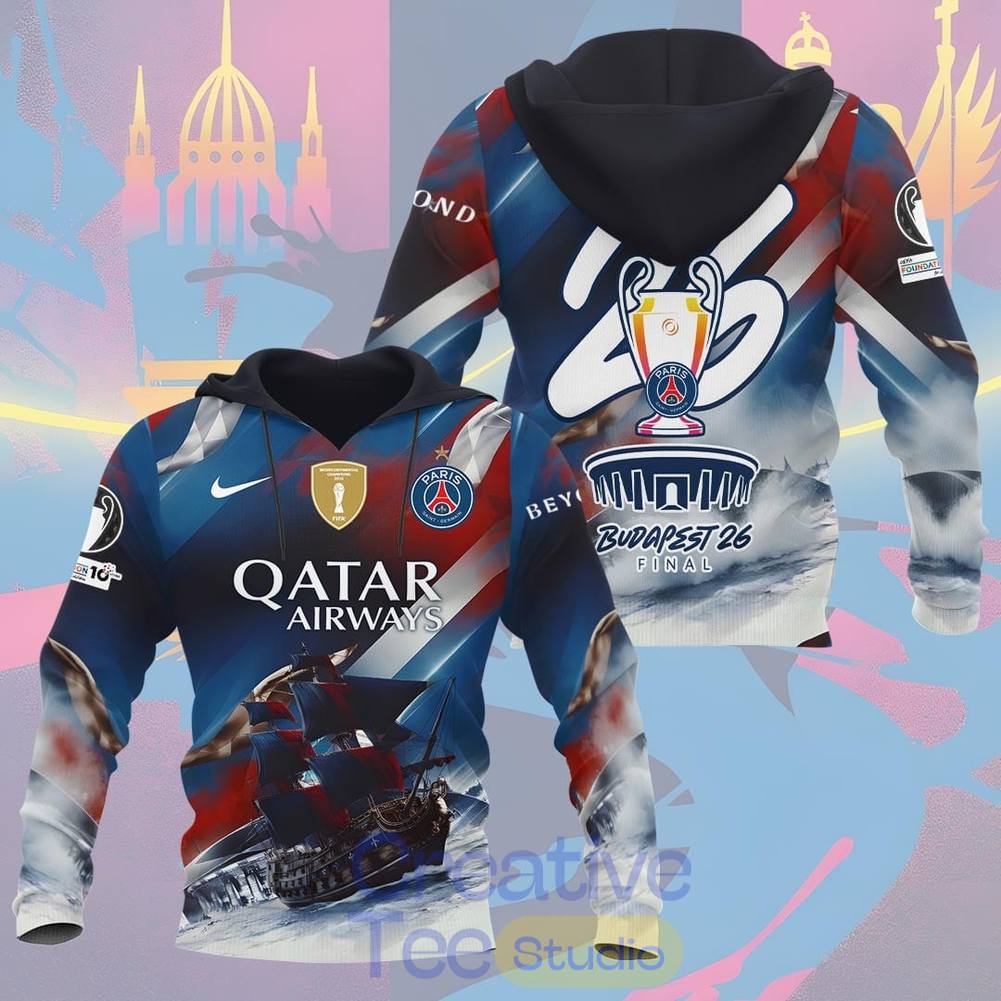 Paris Saint-Germain F.C Champions League Final 2026 Tee Hoodie – Boat