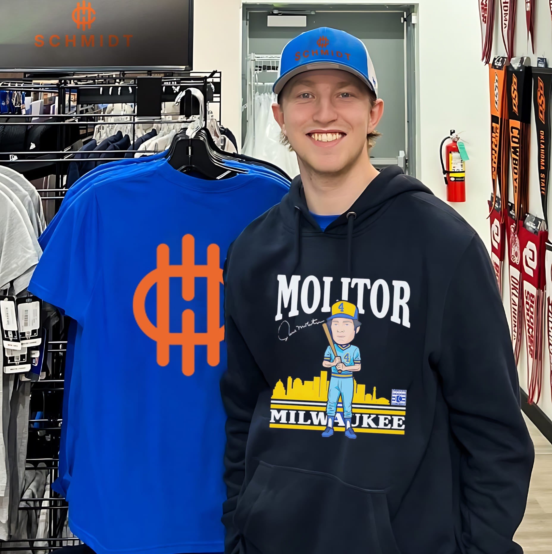 Paul Molitor Milwaukee Brewers Hall of Fame Caricature shirt