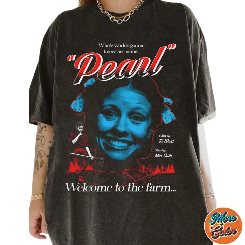 Pearl Horror Movie Inspired Shirts Cotton Crew Neck Size S 3XL Menswear Top Womenswear Top Underwear Streetwear T-Shirts