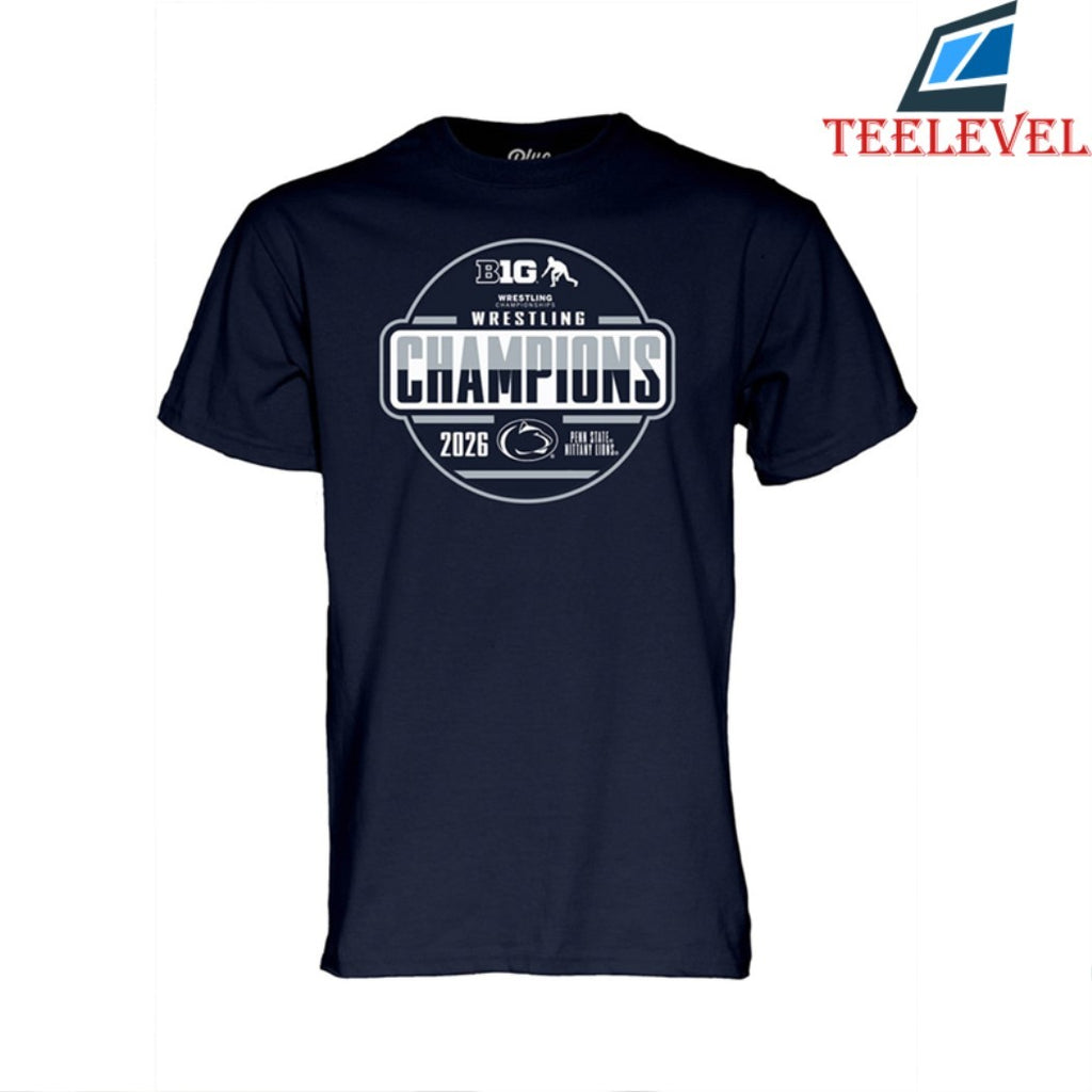 Penn State Nittany Lions 2026 Big Ten Wrestling Champions T-shirts