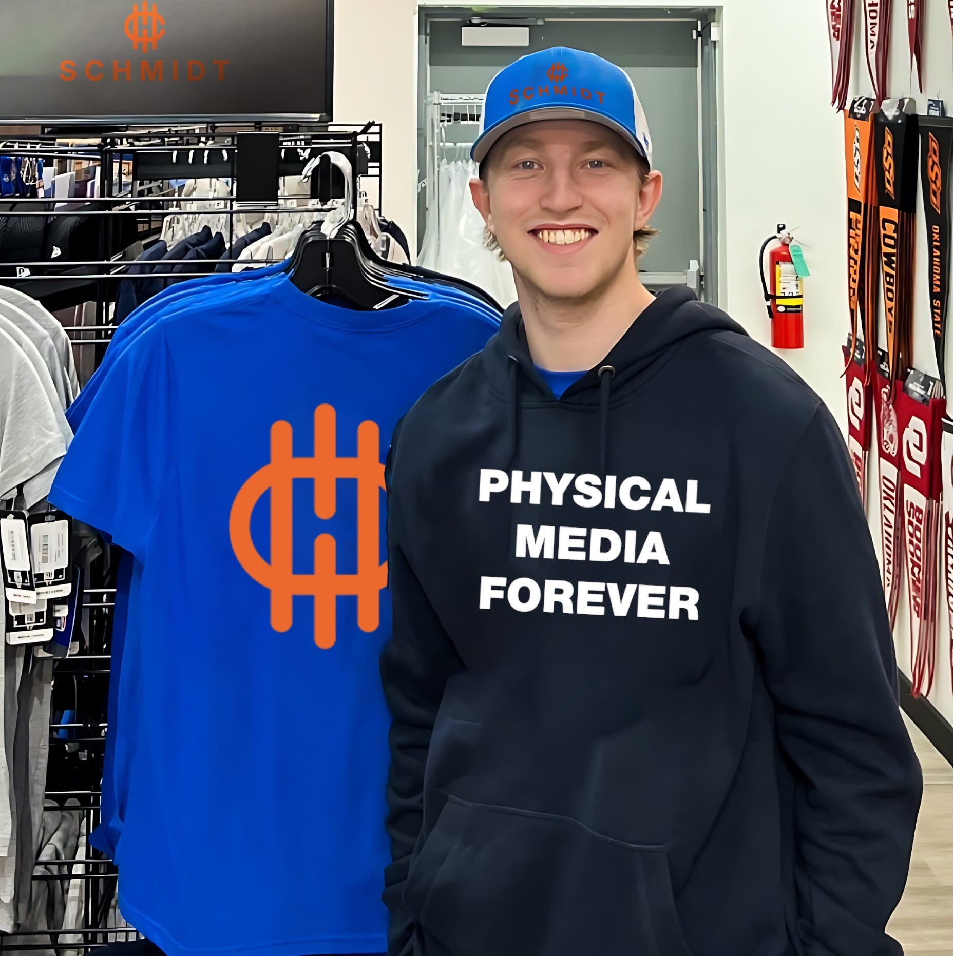 Physical Media Forever collectors dvd blu-ray shirt
