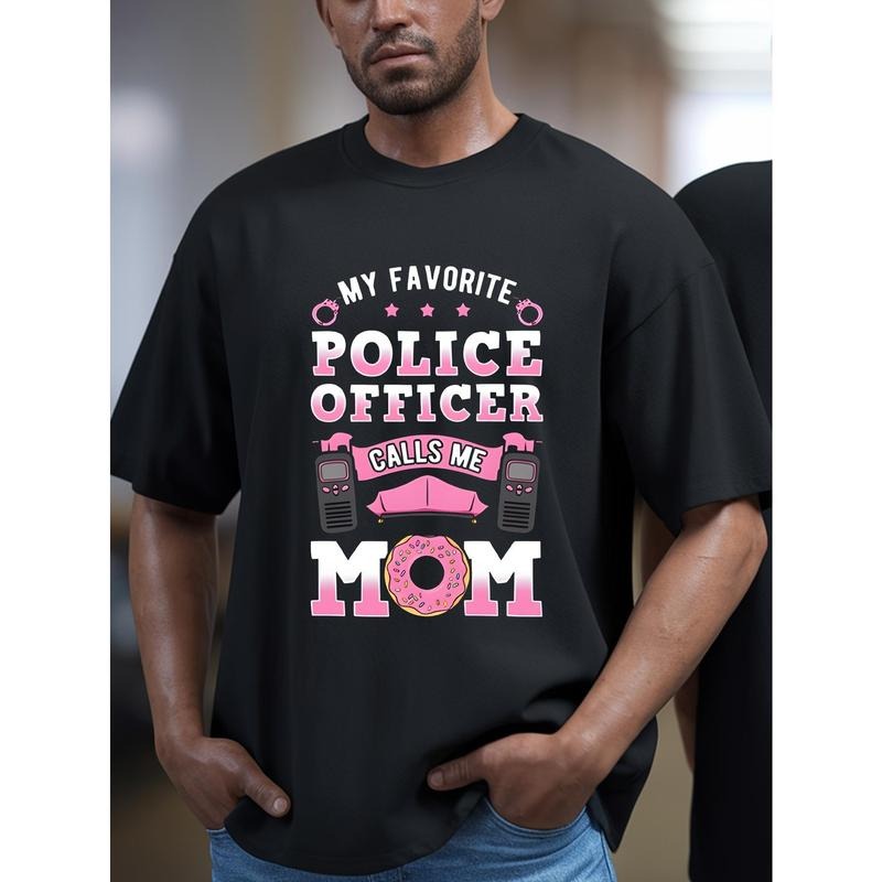 [Police Mom Shirt] 1pc Police Officer Calls Me Mom Shirt Deputy Officer Made USA T-Shirts