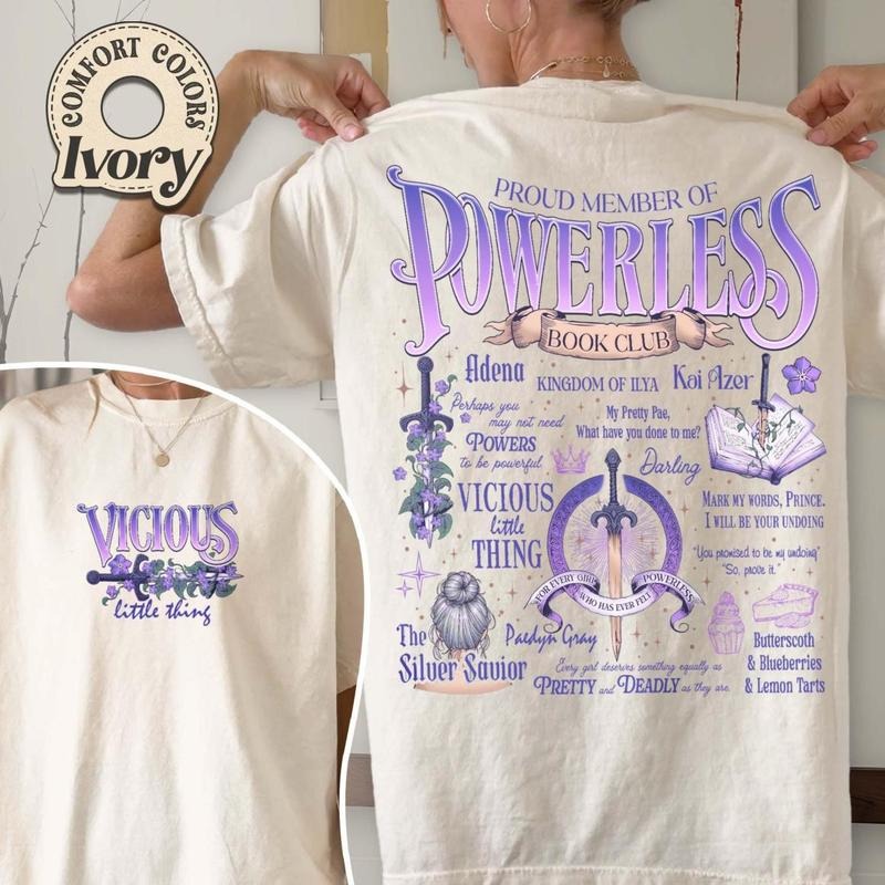 Powerless Shirt Kai Azer I Love You Book Lover I Love You Powerless Powerless Lauren Roberts Cool T-Shirts