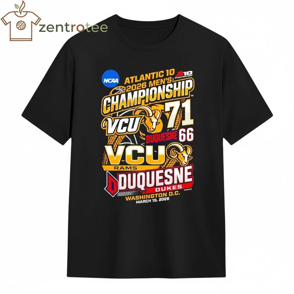 Premium 2026 Atlantic 10 Tournament VCU 71 66 Duquesne NCAA shirt