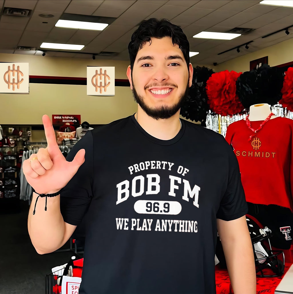 Property of Bob FM 969 We Play Anything shirt