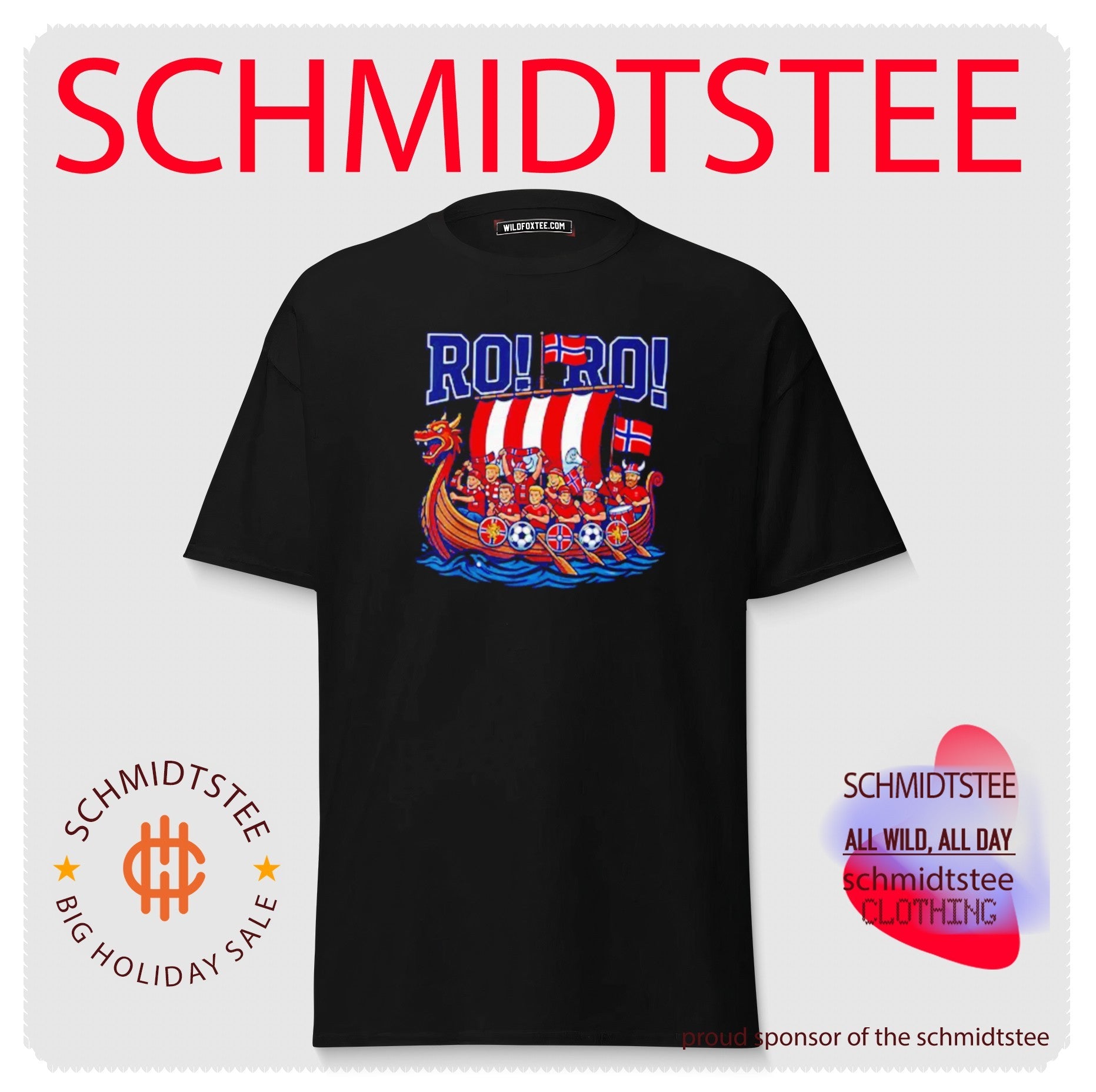 RO RO Norway Viking Ship Soccer World Cup 2026 shirt