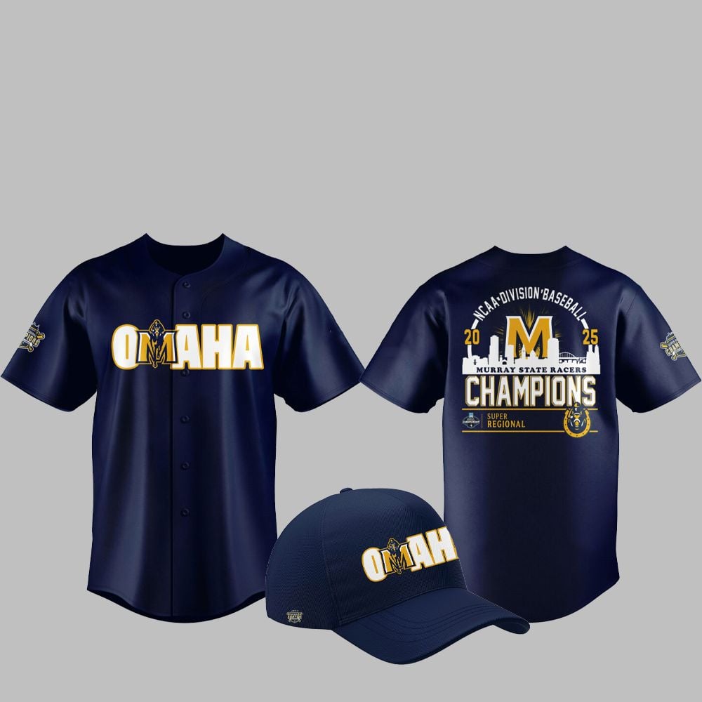 Racers Omaha Division Baseball 2025 Champions Super Regional Jersey - Grishko.com
