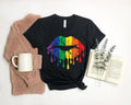 Rainbow Pride Rainbow Lips Shirt Lips Shirt LGBT Shirt Pride Shirt LGBT Pride Shirt Pride LGBT Love Is Love Shirt T-Shirts