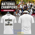 Razorbacks 2026 D1 Men’s Outdoor Track & Field National Champions 2D T-Shirt