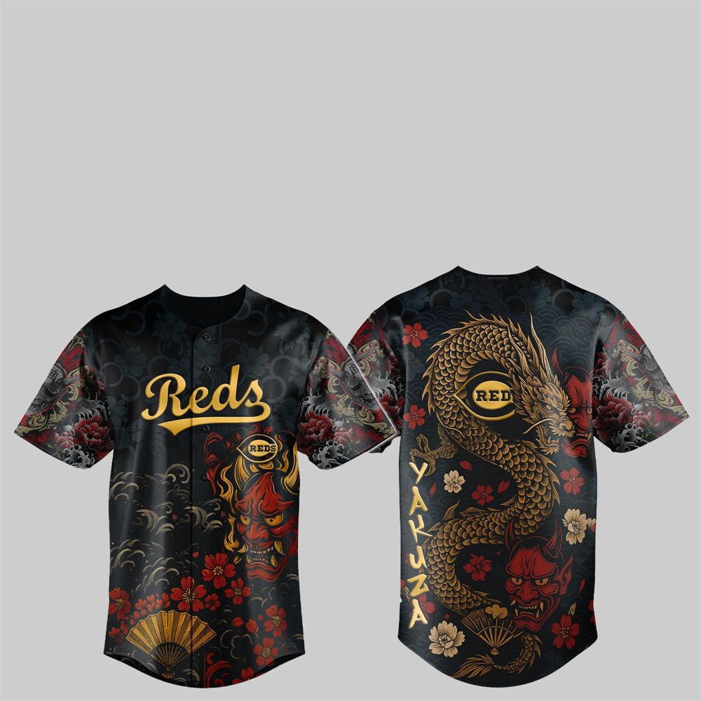 Reds Yakuza Dragon Oni Jersey 2025 - Grishko.com