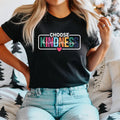 Retro Choose Kindness Choose Kindness Teacher Shirt Be Kind Teacher Elementary Team Pre K Teacher Shirt Positive Short Sleeve T-Shirts