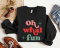 Retro Oh What Fun Woman Xmas Party Vintage Winter Celebration T-Shirts
