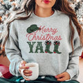 Retro Cowboy Merry Yall Western Countryside Western Cowgirl Cowboy Boots Xmas T-Shirts