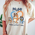Retro Mom Blueyyy Shirt Blueyy Mom Life Funny Mom T Shirt BBlueyy Shirtstyle{N002}2 T-Shirts
