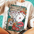 Retro Turquoise Western Country Life Is Gamble Wild West Shirt Retro Cowgirl Western Country Girl T-Shirts