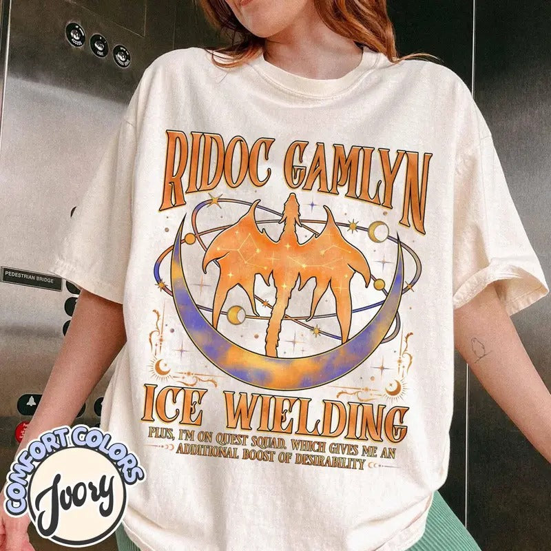 Ridoc Gamlyn Shirt Quest Squad Onyx Storm Dragon Rider Book Lover Bookish Shirt Romantasy Fourth Wing T-Shirts