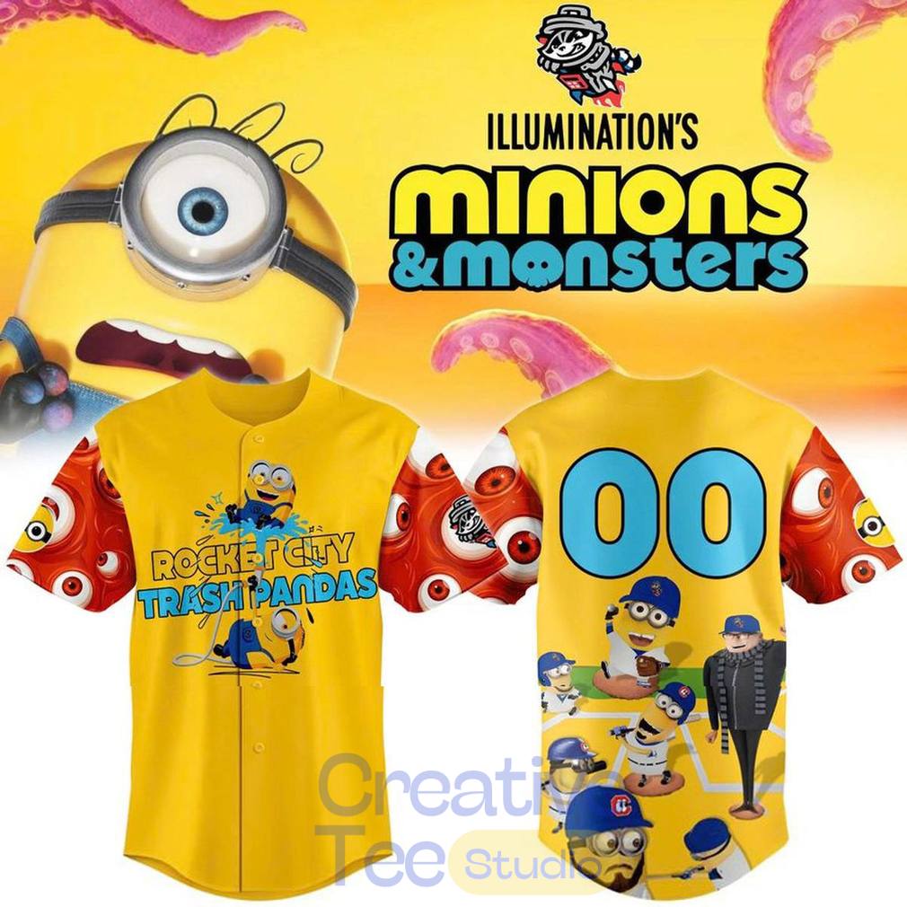 Rocket City Trash Pandas x Minions & Monster Custom Jersey