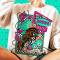 Rodeo Motel Western Cowboy Neon Wild West Checkered Rodeo Shirt Vintage Country Shirt Her T-Shirts