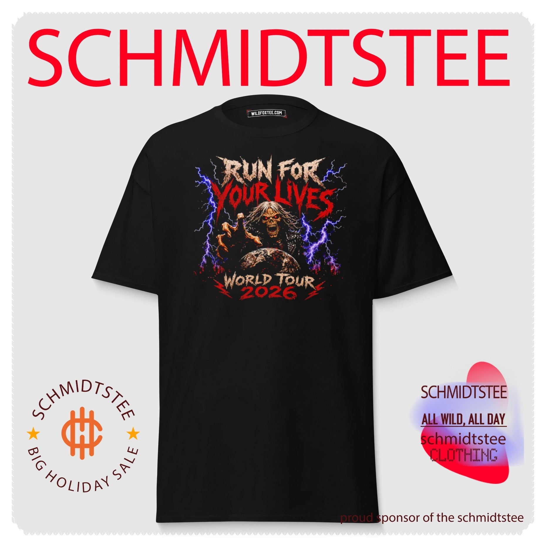 Run for Your Lives World Tour 2026 graphic shirt