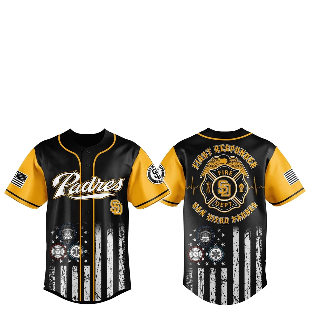 SD Padres First Responders 2025 Baseball Jersey Jogger Hat - Grishko.com