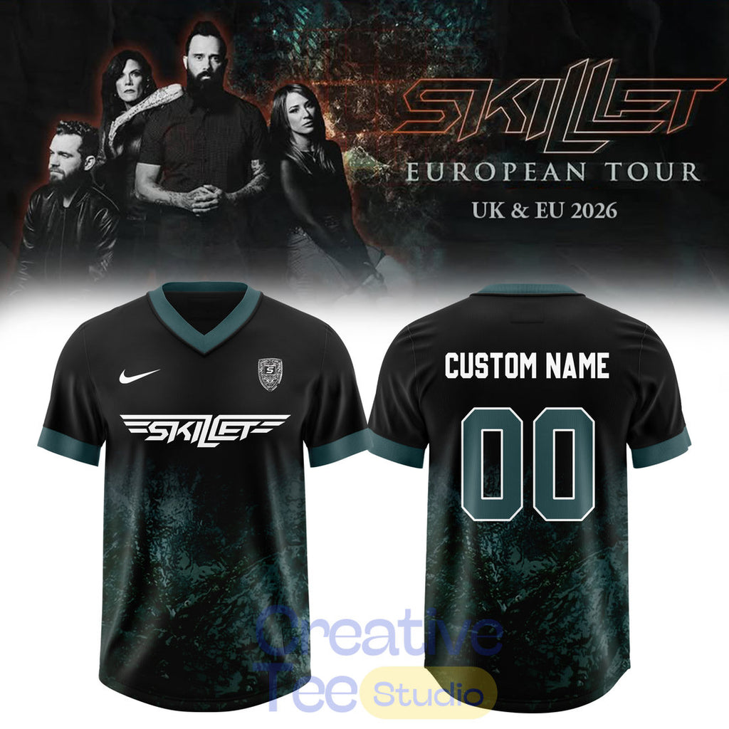 SKILLET: EU & UK TOUR 2026 Custom Football Jersey