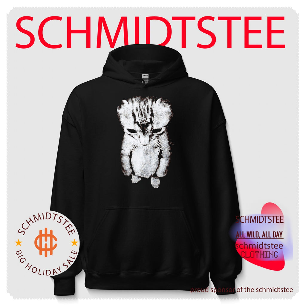 Sad Kitten Standing Cat Meme stippled art shirt