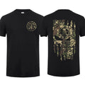 [Sale Up 60%] 2025 Top Sig Sauer American Skull Flag Camo Short Sleeve Casual 100% Cotton Top Menswear Tactical Gear Gun Lover T-Shirts