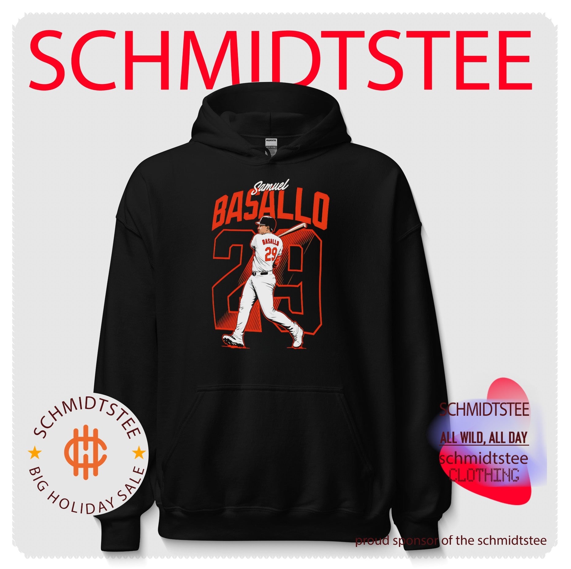 Samuel Basallo Baltimore Orioles Number 29 Swing graphic shirt