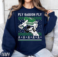 Saquon Barkley Jump Ugly Merry Football T-Shirts
