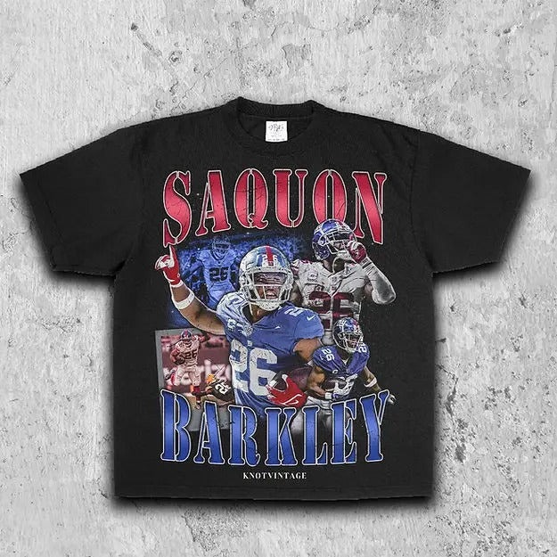 Saquon Barkley Vintage Fan T-Shirts