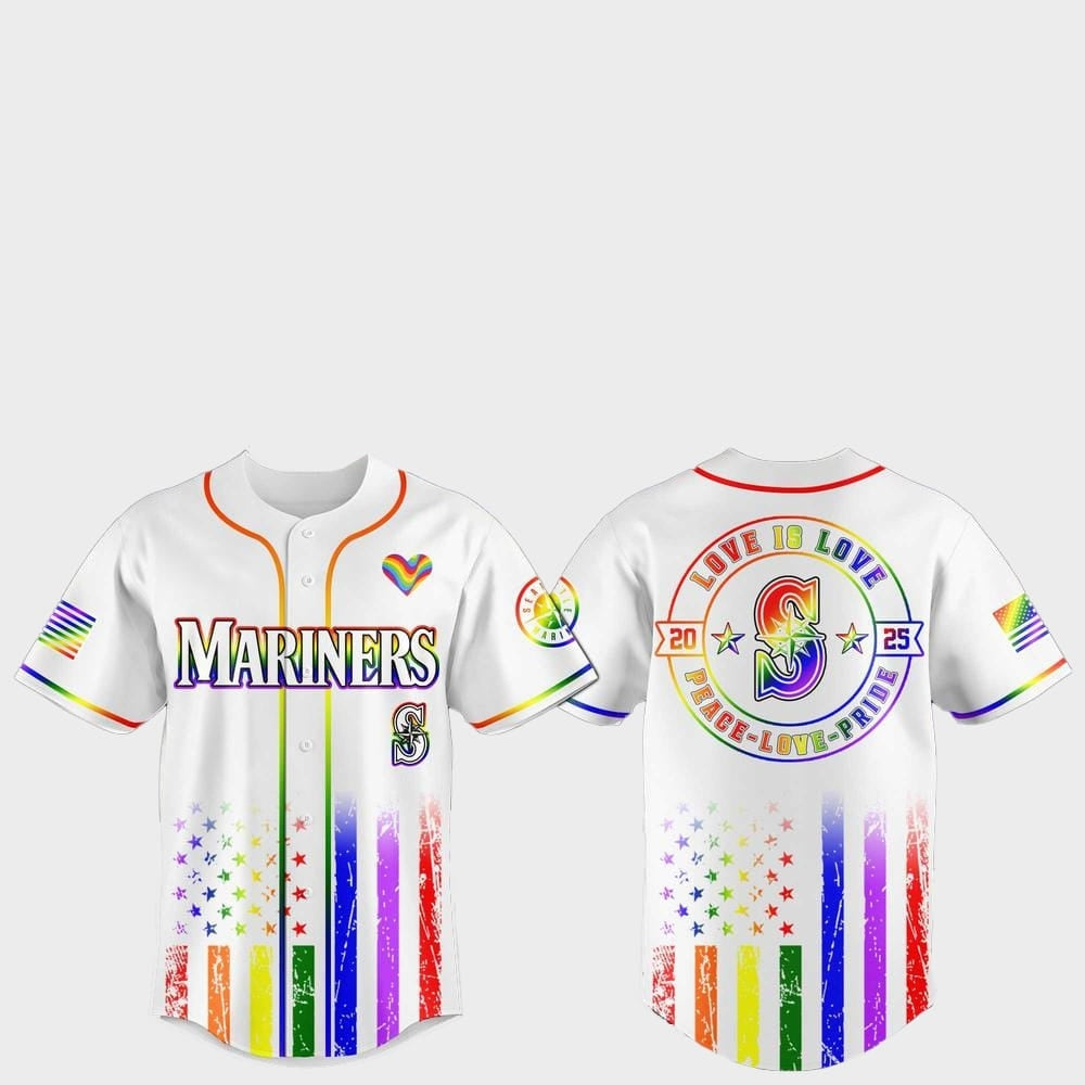 Seattle Mariners Pride Month Love Is Love 2025 Jersey - Grishko.com