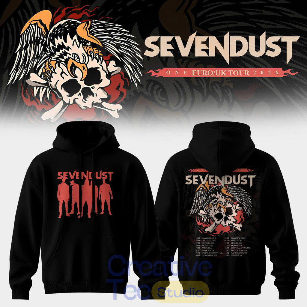 Sevendust Euro/UK Tour 2026 Tee Hoodie