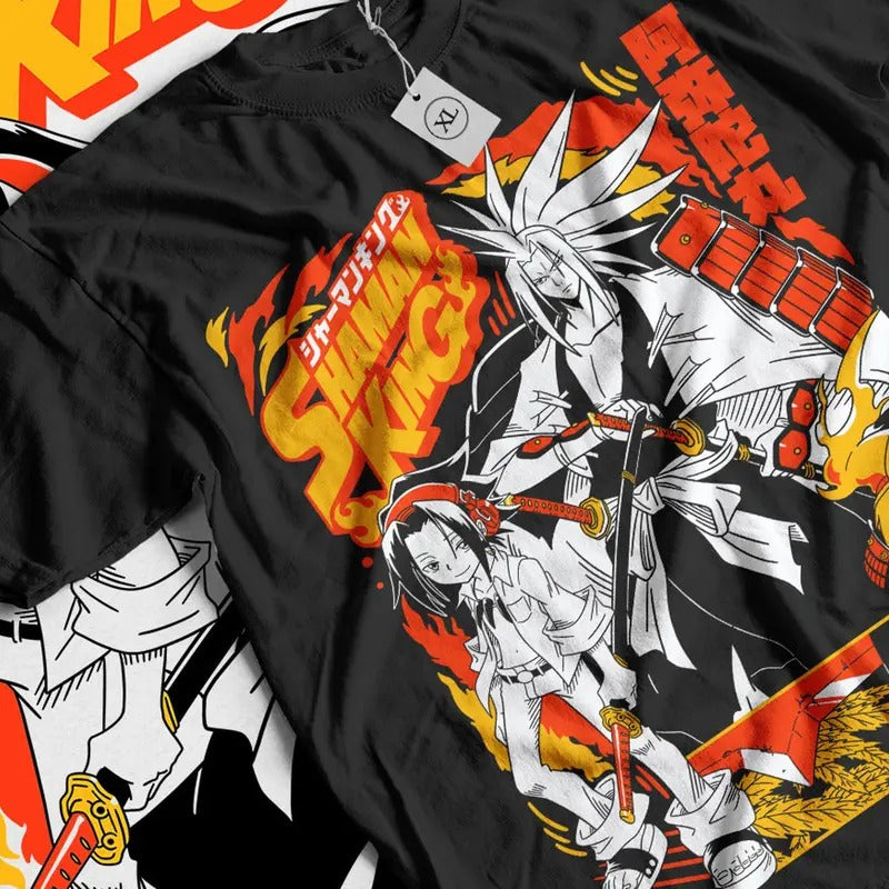 Shaman King Yoh Asakura 100% Cotton Anime Lovers Shirt Anime T-Shirts
