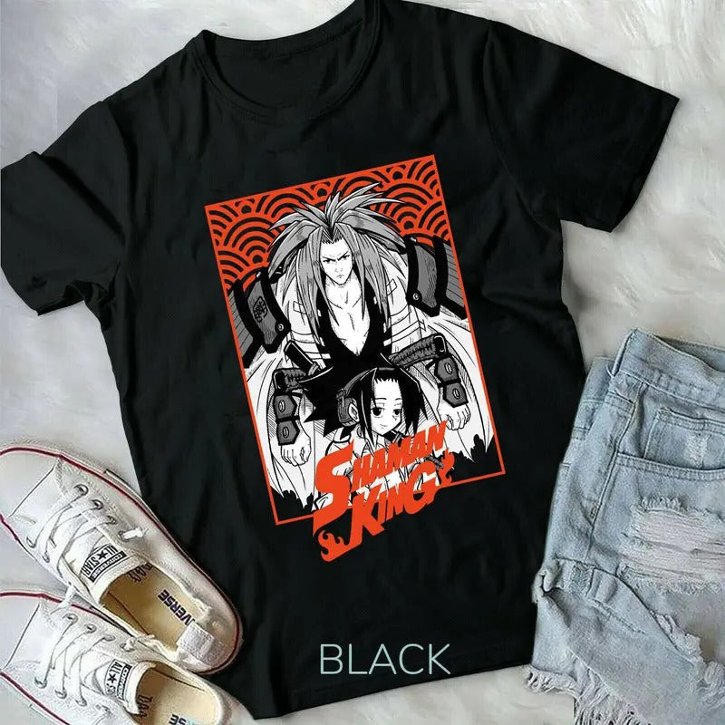 Shaman King Yoh Asakura Amidamaru Anime Manga New Top T-Shirts