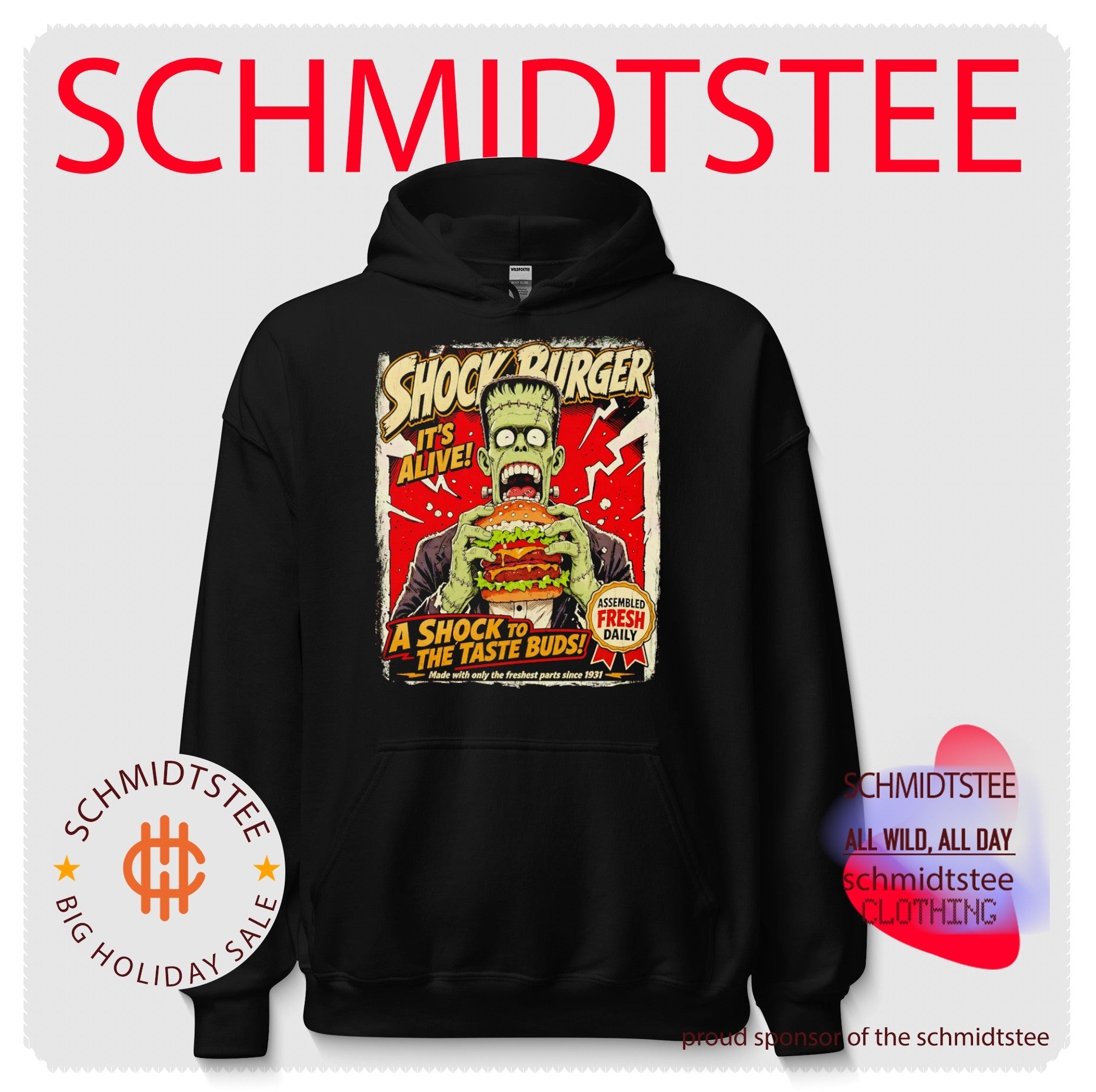 Shock Burger It Is Alive A Shock to the Taste Buds shirt