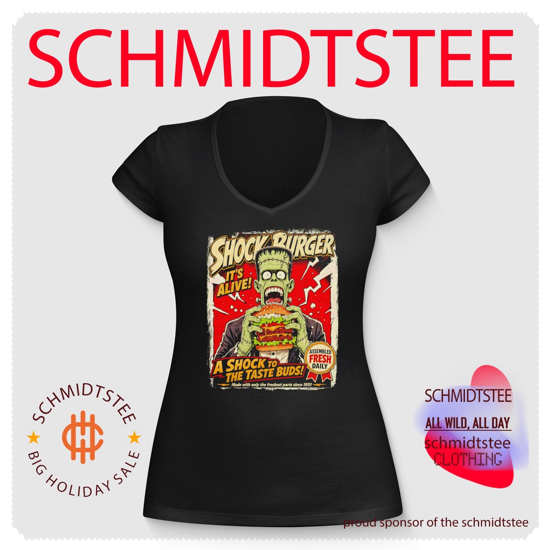 Shock Burger It Is Alive A Shock to the Taste Buds shirt