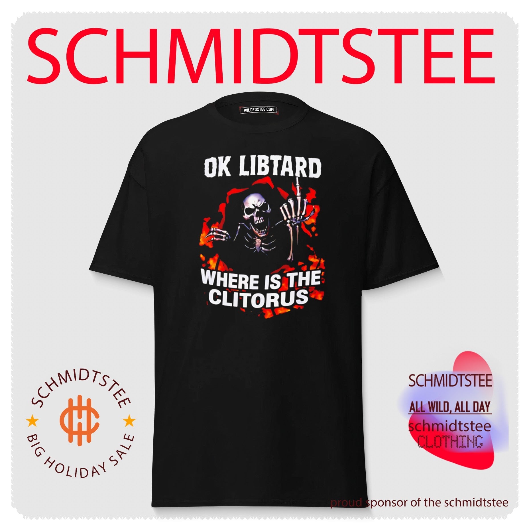 Skeleton Ok Libtard Where Is the Clitorus shirt