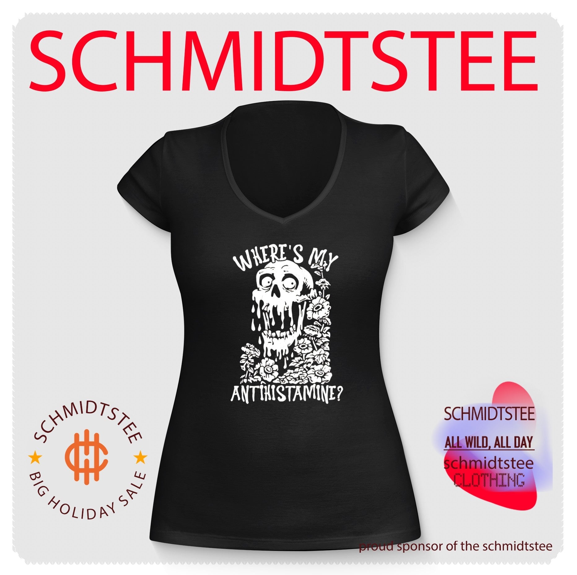 Skull where’s my antihistamine shirt