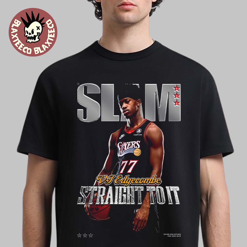 Slam 260 VJ Edgecombe Philadelphia 76ers Straight To It Magazine Cover T-Shirt