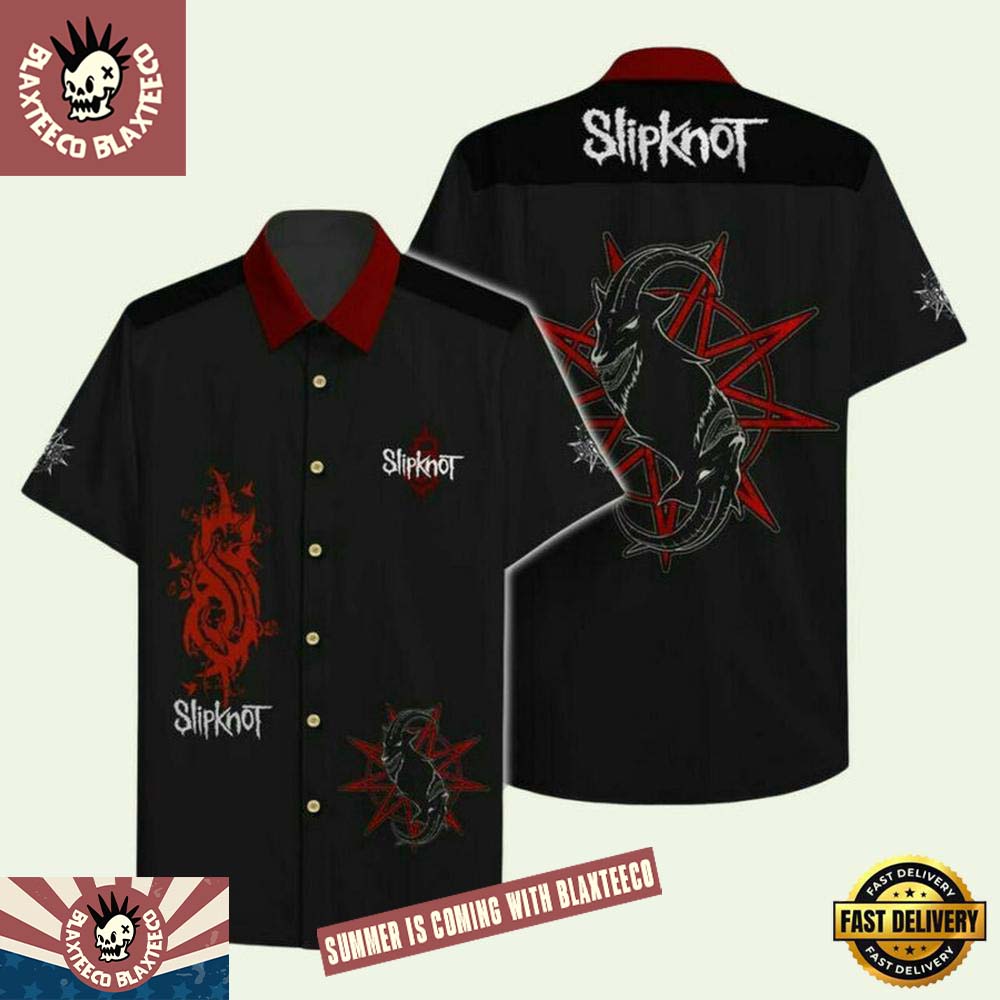Slipknot Rock Band Band Flower Tribal S Aloha Summer Hawaiian Shirt