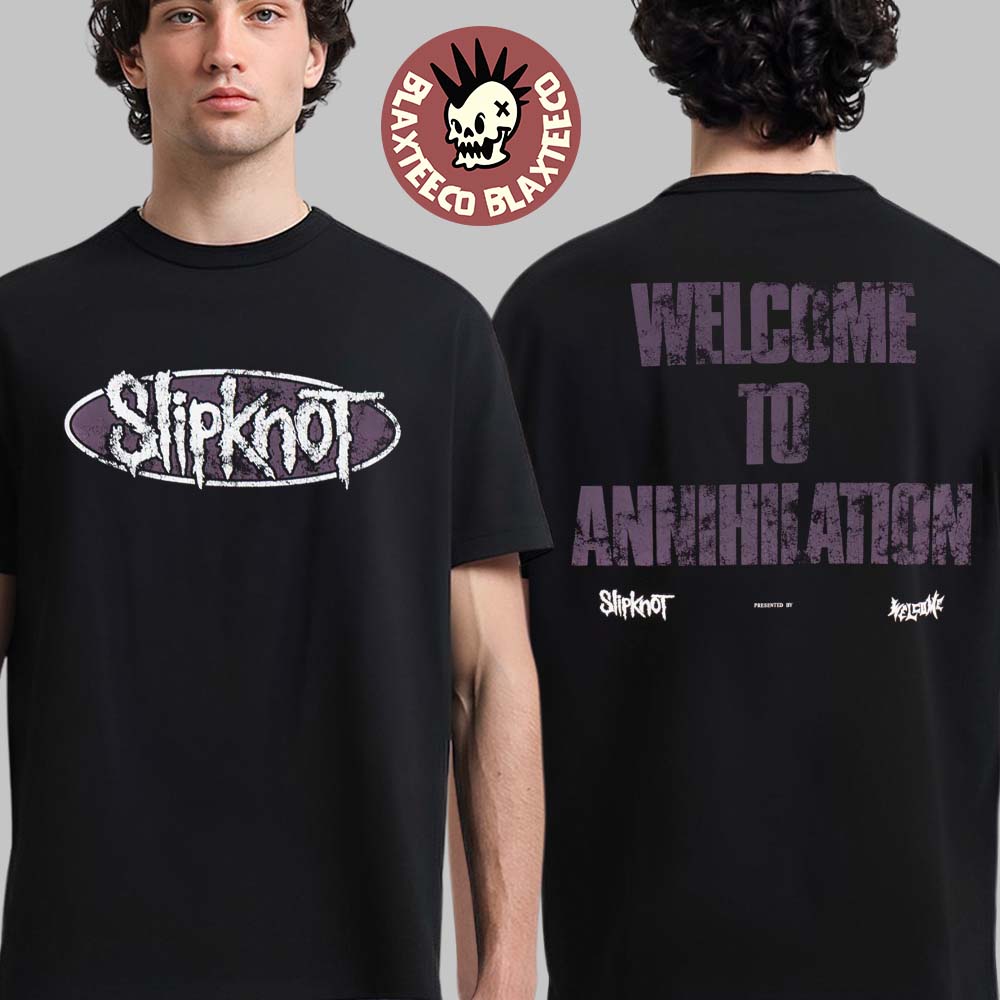 Slipknot X Welcome Skateboard Welcome To Annihilation T-Shirt