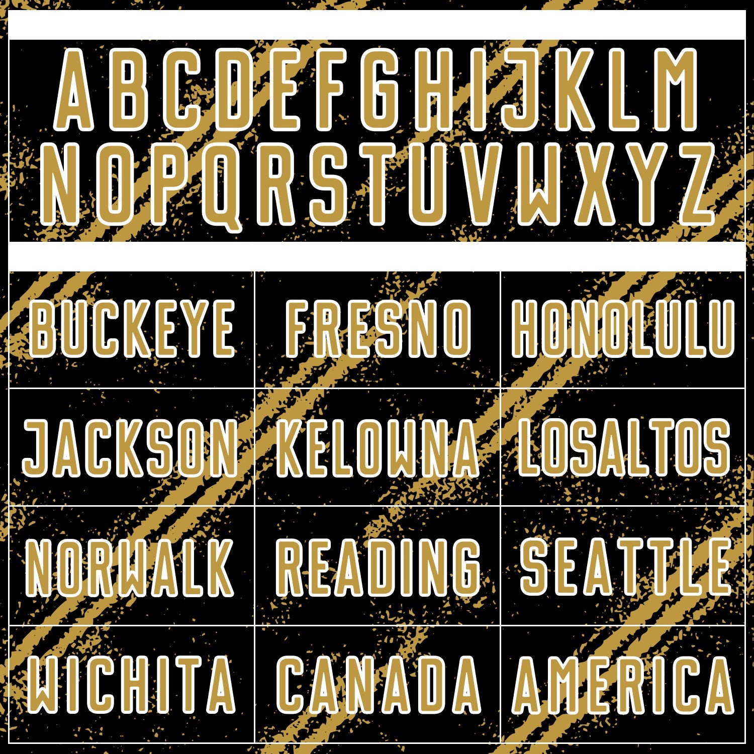 Custom Black Old Gold-White Abstract Fragment Art Splash Sublimation Soccer Uniform Jersey