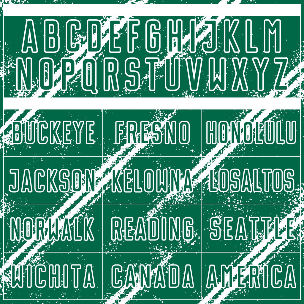 Custom Kelly Green White Abstract Fragment Art Splash Sublimation Soccer Uniform Jersey