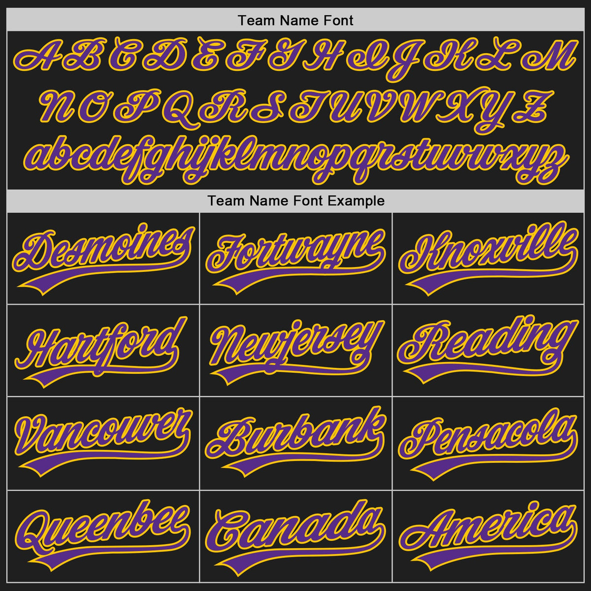 Custom Black Purple-Yellow Two-Button Unisex Softball Jersey